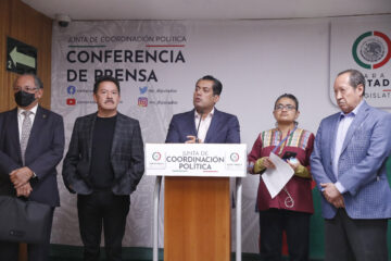 Conferencia de prensa de Morena. Foto: Cámara de Diputados.